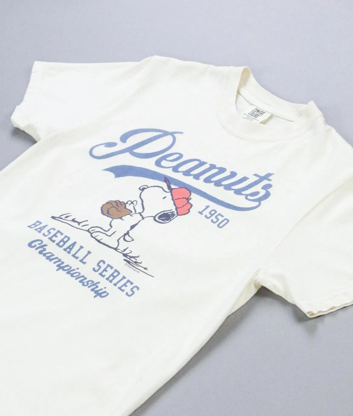 Peanuts Snoopy Baseball Boyfriend Tee - Ivory sold by riot society product image thumbnail 2