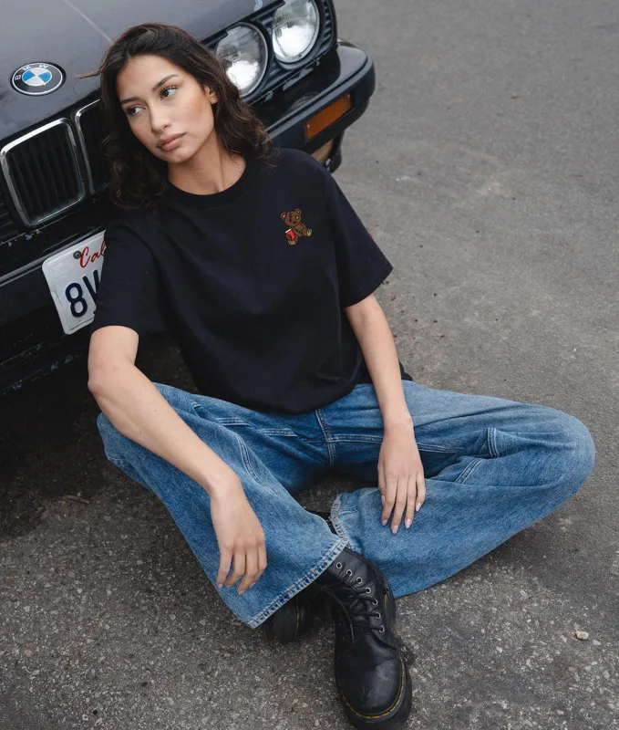 Teddy Bear Red Cup Embroidered Womens Tee sold by riot society