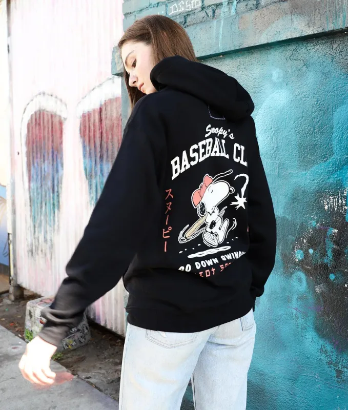 Peanuts Snoopy's Baseball Club Womens Hoodie sold by riot society