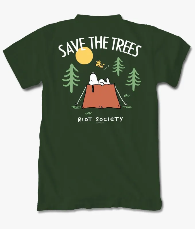 Peanuts Snoopy Save the Trees Mens T-Shirt sold by riot society