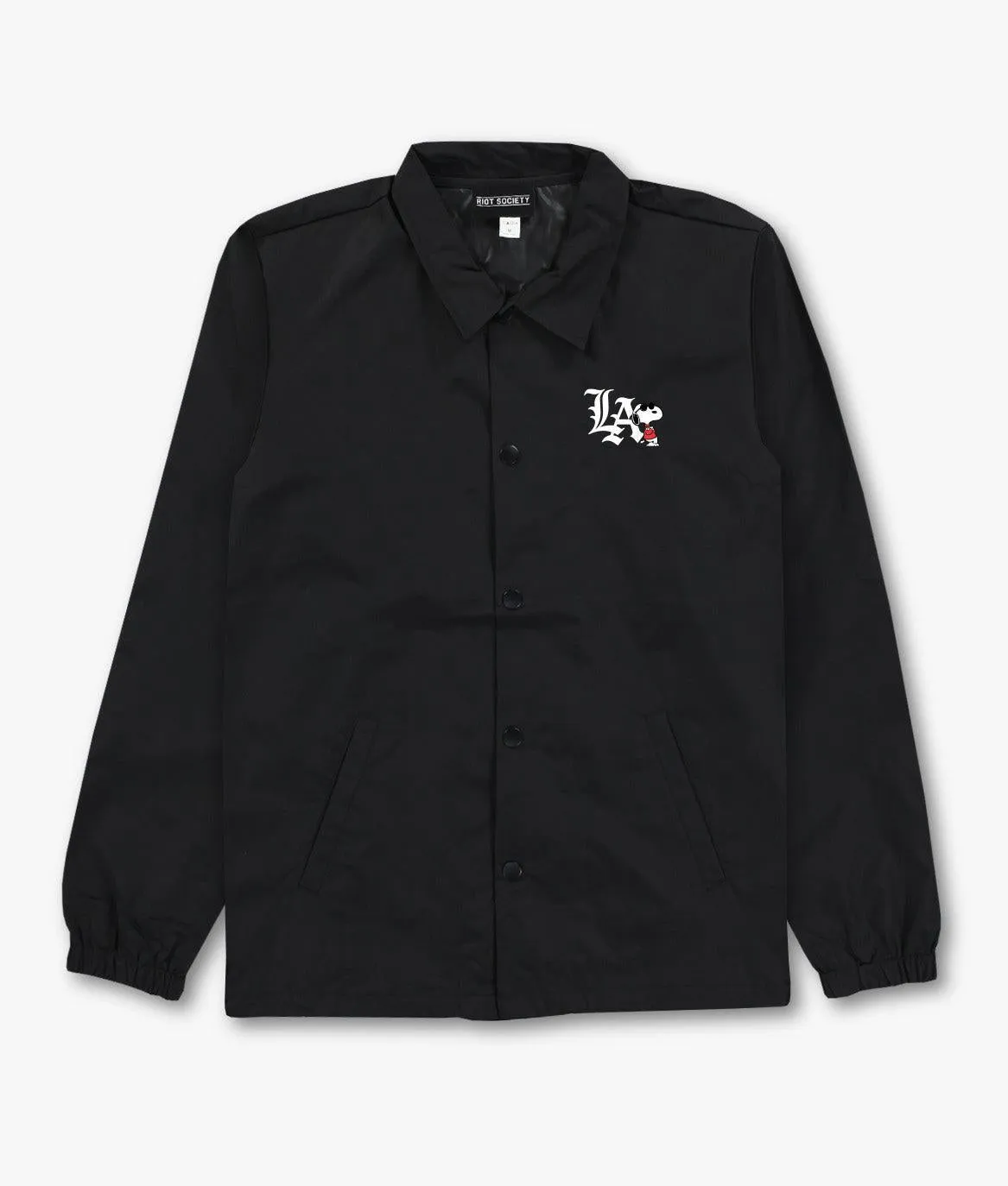 Peanuts Snoopy LA Chill Embroidered Mens Coaches Jacket sold by riot society product image thumbnail 2