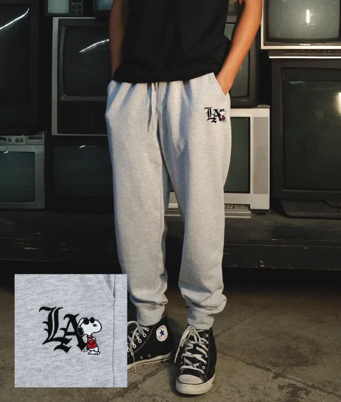 Peanuts Snoopy LA Chill Embroidered Mens Joggers sold by riot society