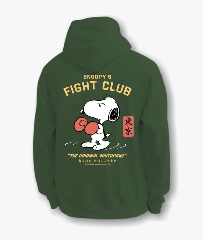 Peanuts Snoopy's Fight Club Mens Hoodie sold by riot society
