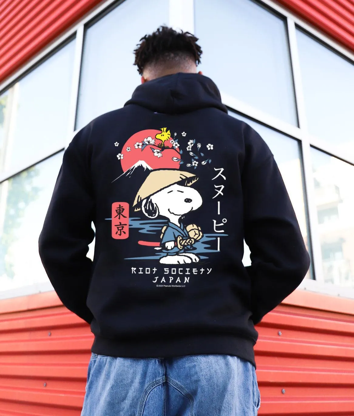 Peanuts Snoopy & Woodstock Samurai Mens Hoodie sold by riot society product image thumbnail 3