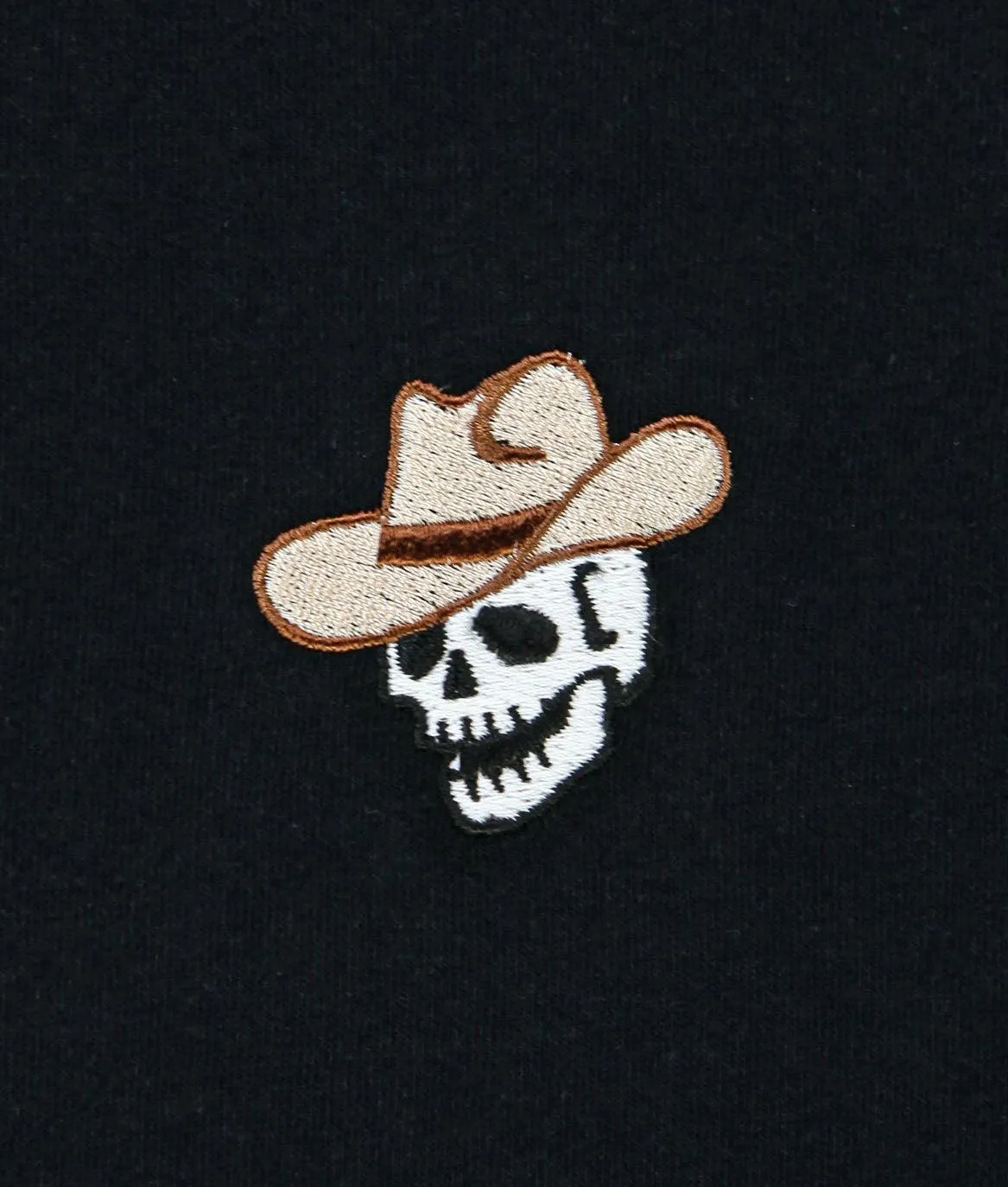 Skull Cowboy Embroidered Womens Tee sold by riot society product image thumbnail 2