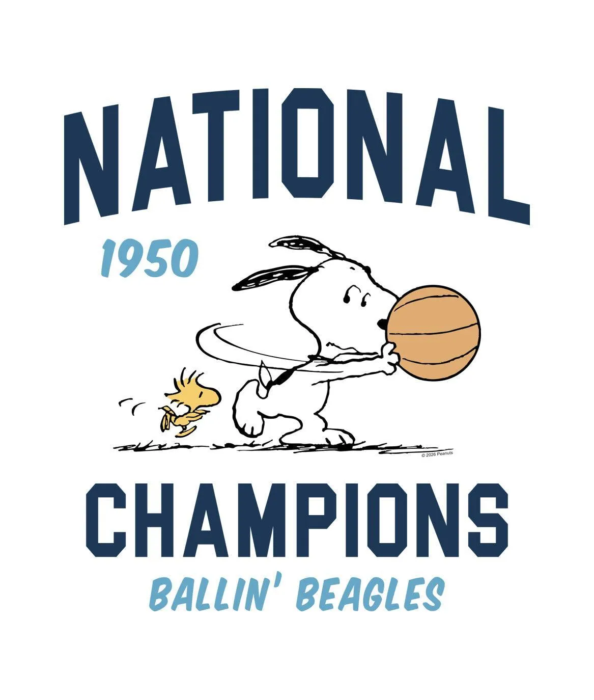 Peanuts Snoopy & Woodstock Basketball Womens Tee sold by riot society product image thumbnail 2