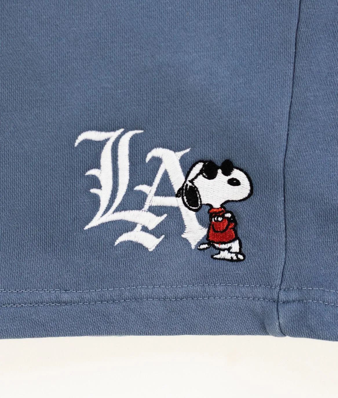 Peanuts Snoopy LA Chill Embroidered Unisex Fleece Shorts sold by riot society product image thumbnail 2