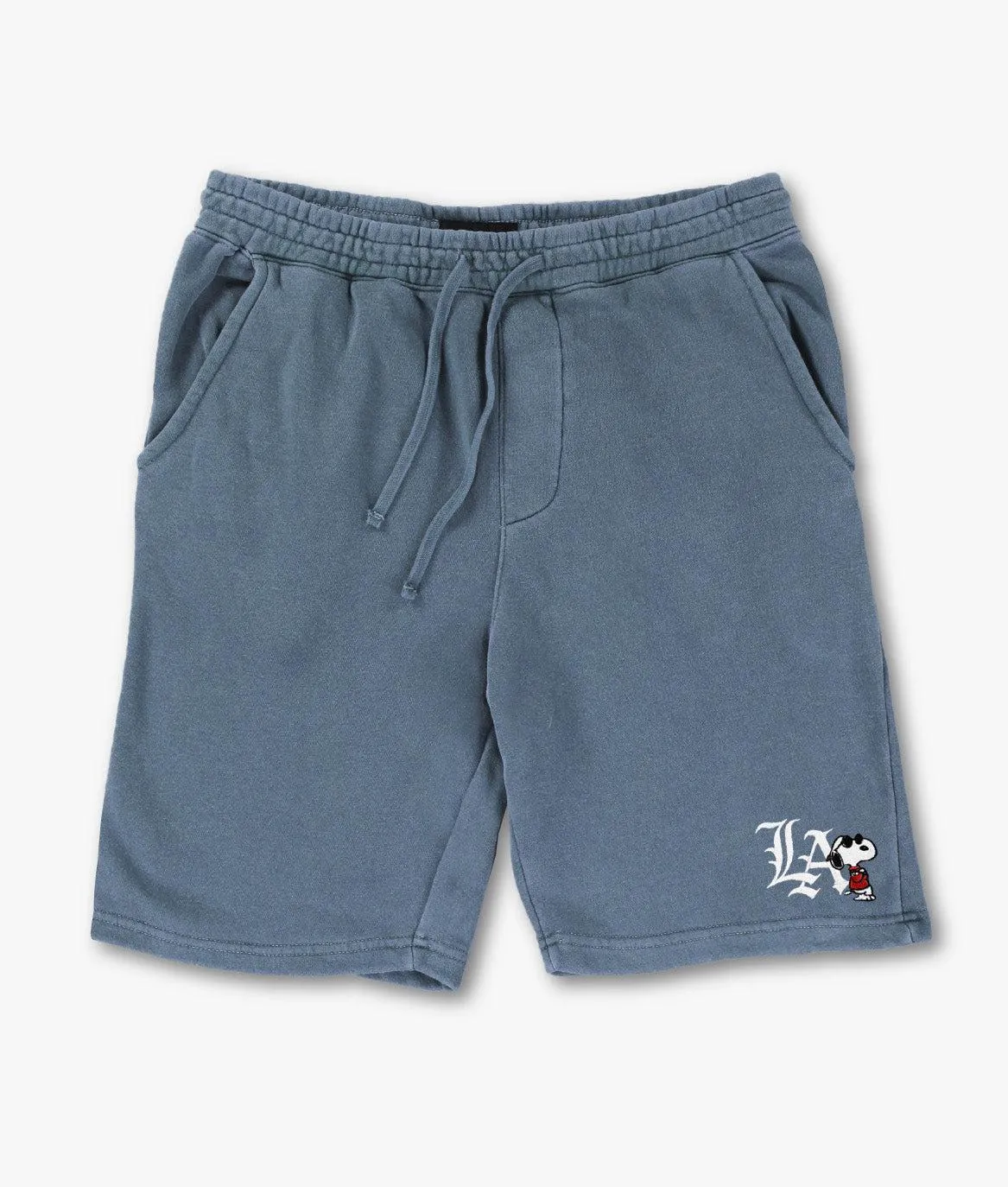 Peanuts Snoopy LA Chill Embroidered Mens Fleece Shorts sold by riot society product image thumbnail 2