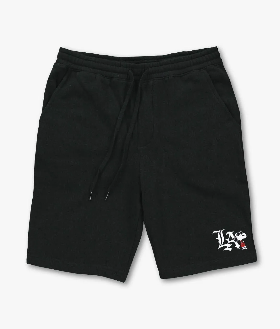 Peanuts Snoopy LA Chill Embroidered Mens Fleece Shorts sold by riot society product image thumbnail 2