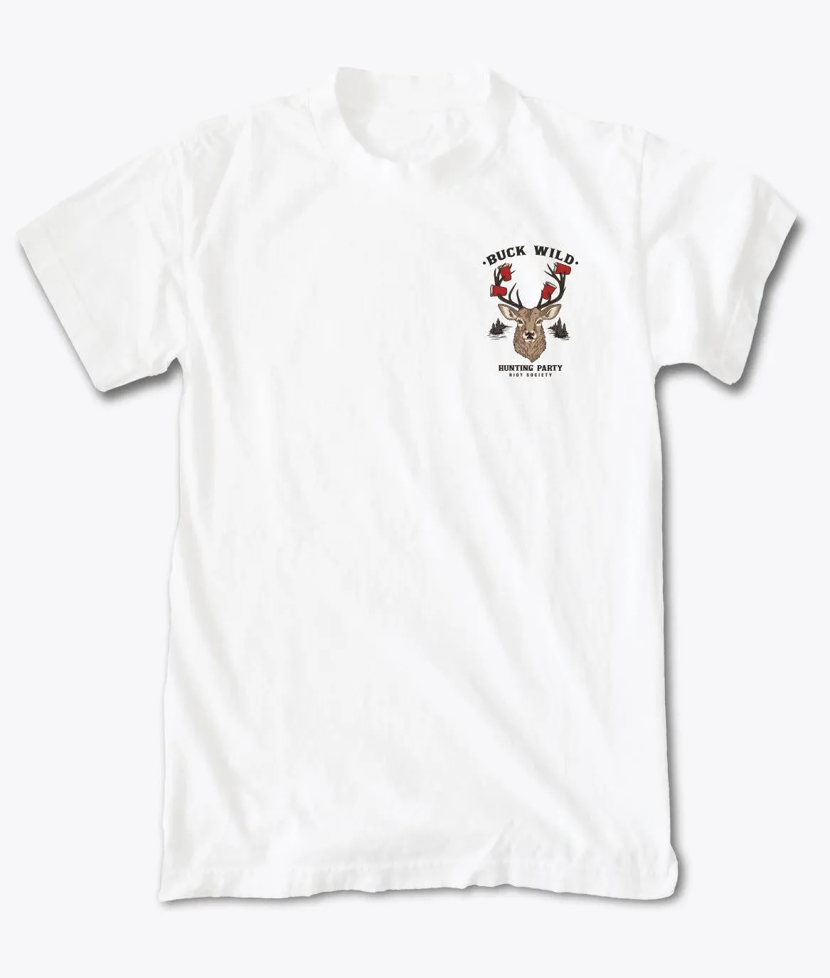 Buck Wild Deer Hunting Mens T-Shirt sold by riot society product image thumbnail 4