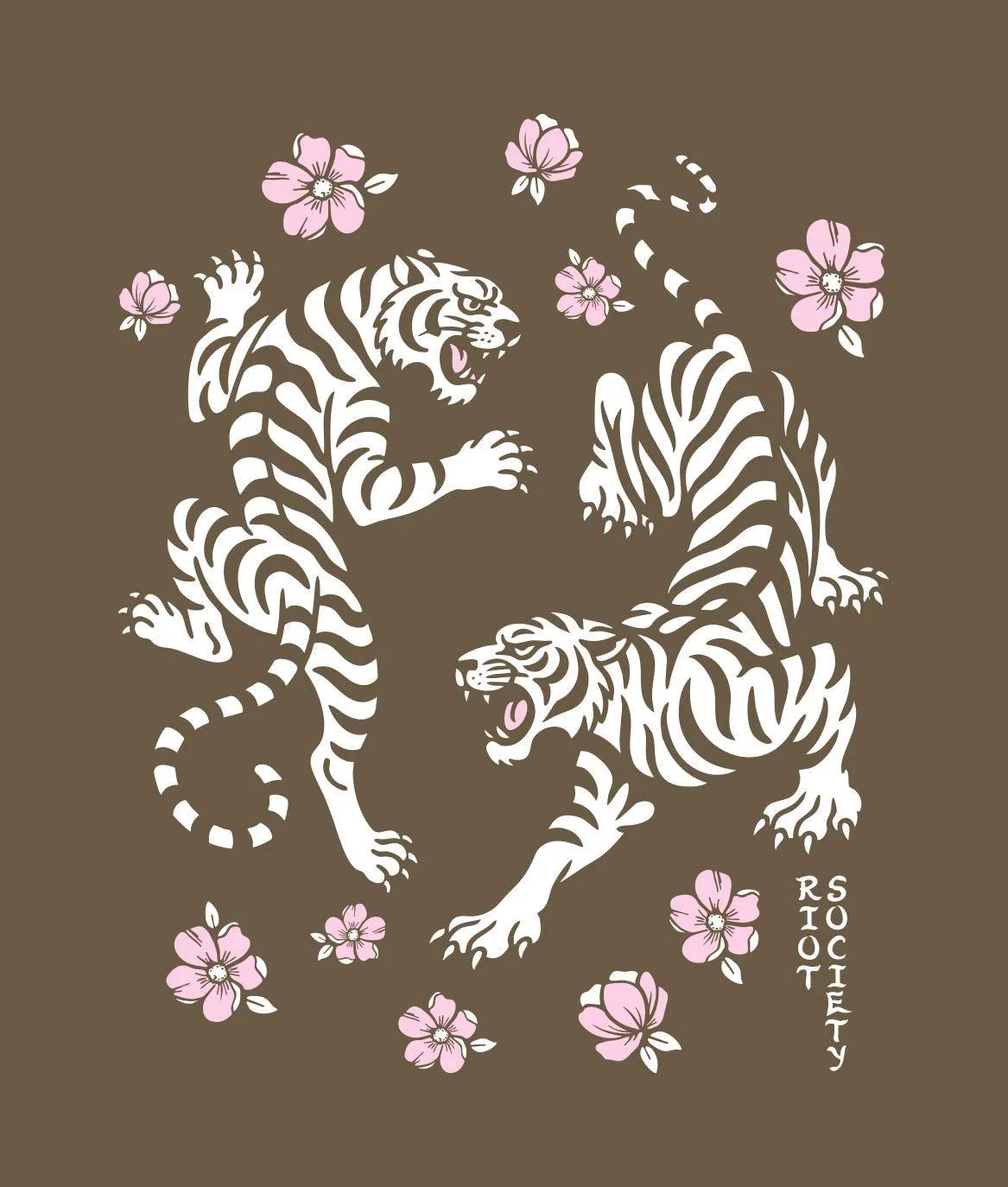 Tiger Cherry Blossoms Puff Boyfriend Tee sold by riot society product image thumbnail 5