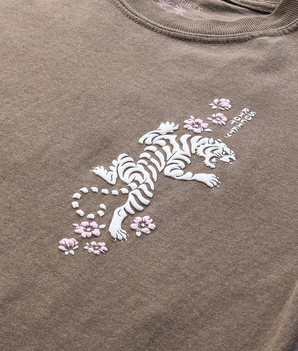 Tiger Cherry Blossoms Puff Boyfriend Tee sold by riot society product image thumbnail 4