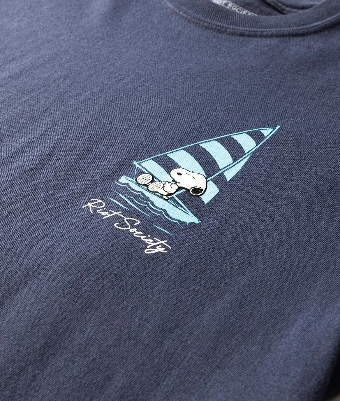 Peanuts Snoopy's Sailing Club Puff Boyfriend Tee sold by riot society product image thumbnail 4