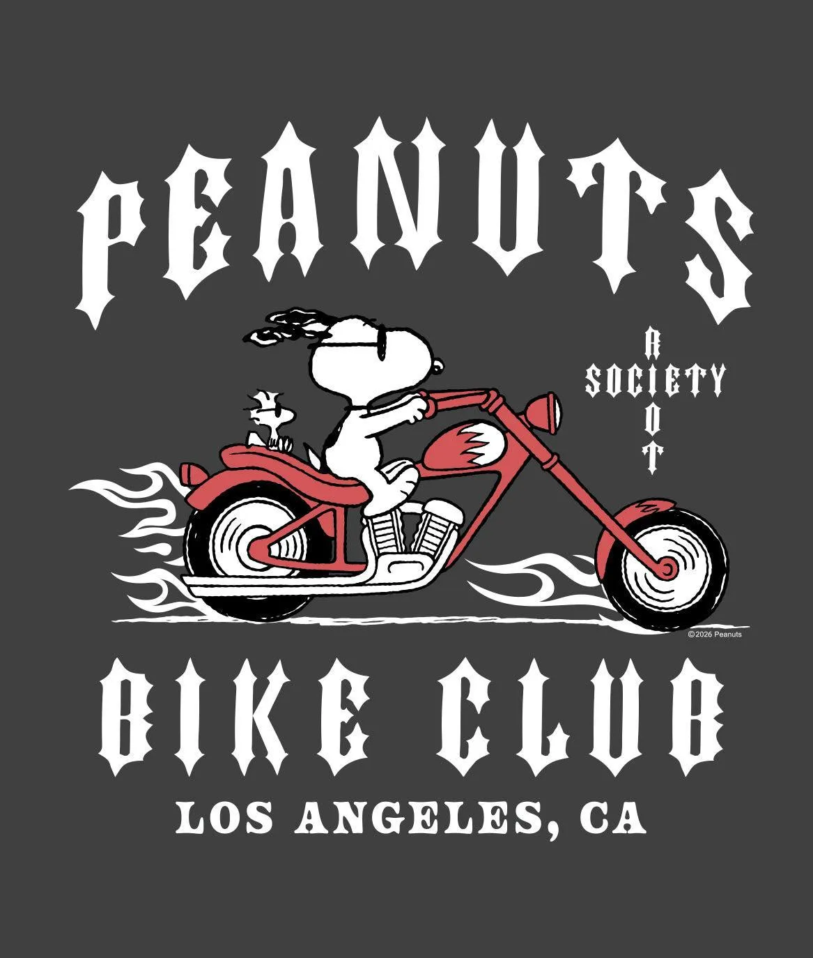 Peanuts Snoopy Bike Club Puff Boyfriend Tee sold by riot society product image thumbnail 5