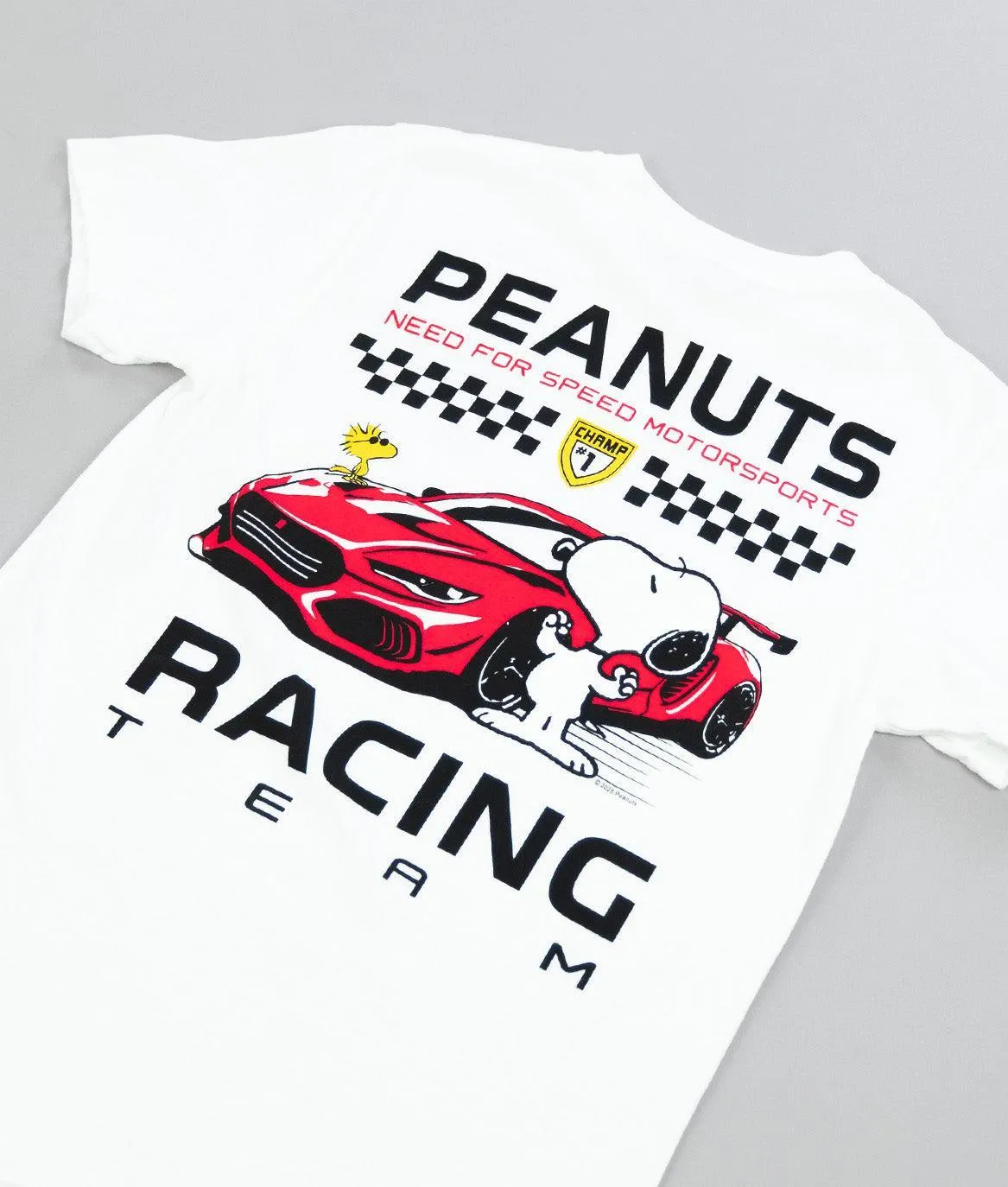 Peanuts Snoopy & Woodstock Racing Team Boyfriend Tee sold by riot society product image thumbnail 3