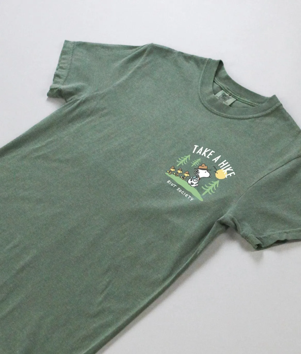 Peanuts Snoopy Take a Hike Boyfriend Tee - Moss Green sold by riot society product image thumbnail 4