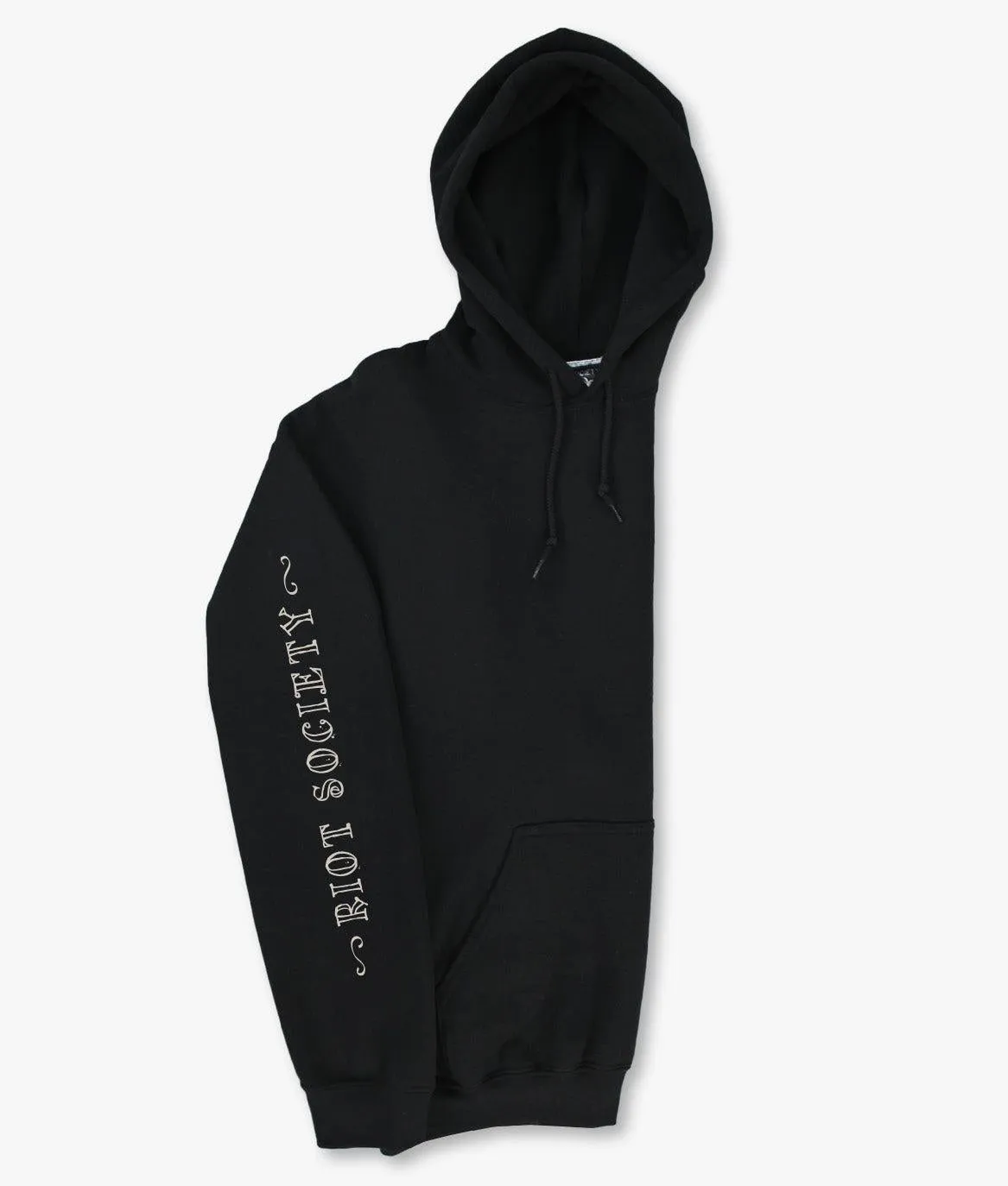 Fiesta Til Death Skeleton Poster Womens Hoodie - Black sold by riot society product image thumbnail 3