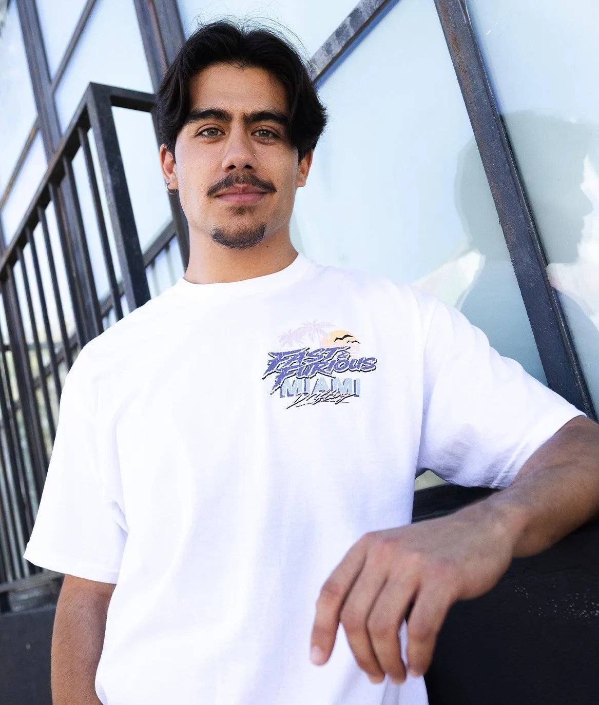 Fast & Furious Miami Drifting Mens T-Shirt - White sold by riot society product image thumbnail 2