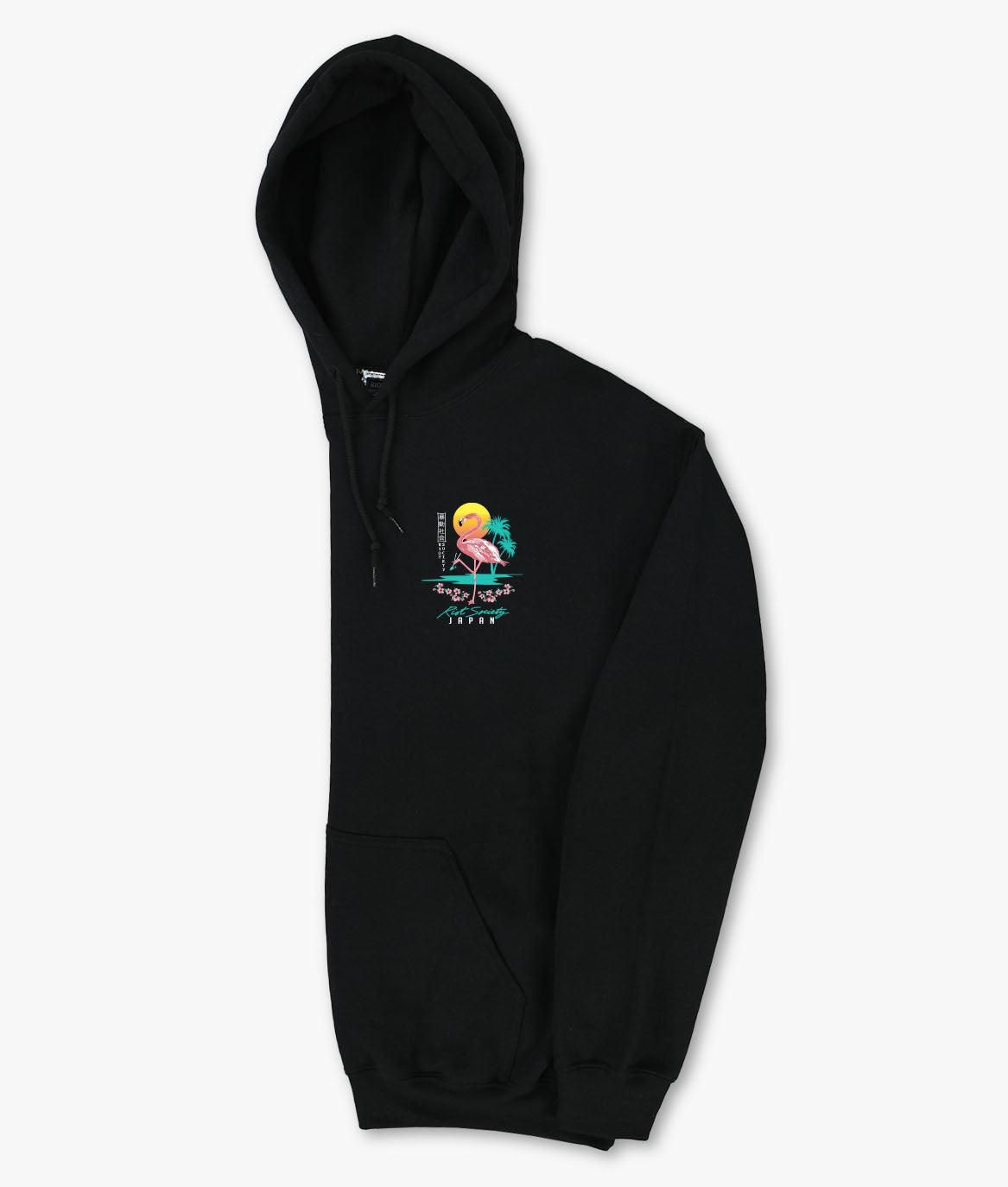 Flamingo Blossom 2.0 Womens Hoodie sold by riot society product image thumbnail 4