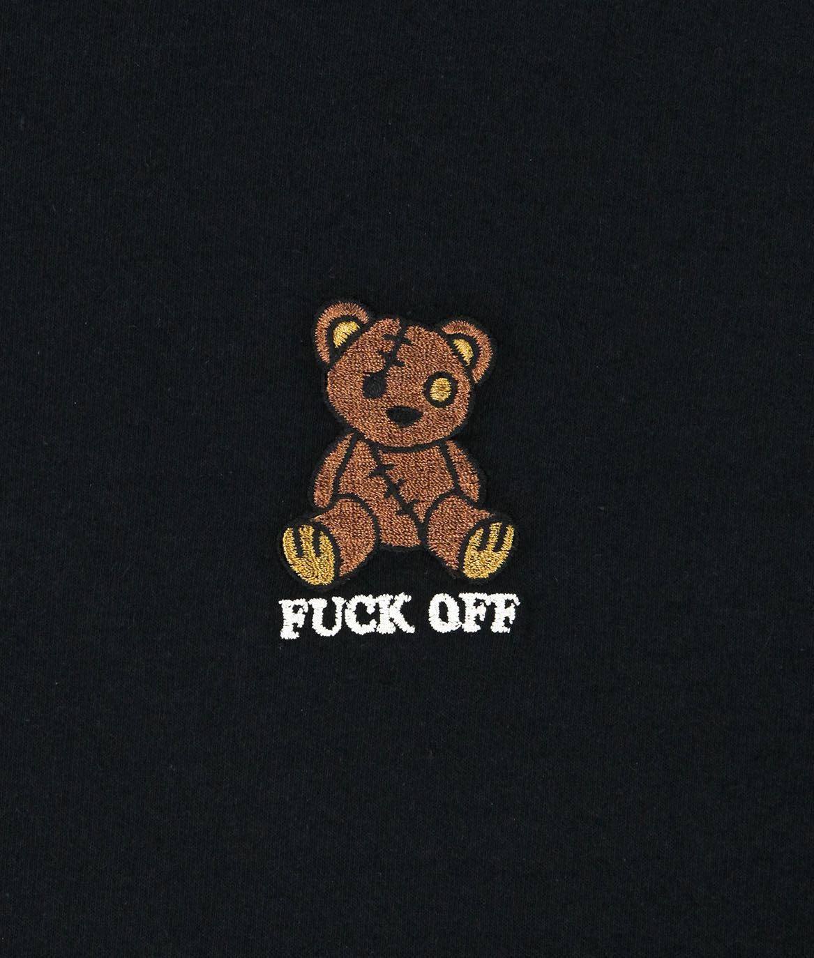 Fuck Off Teddy Bear Embroidered Womens Tee sold by riot society product image thumbnail 2