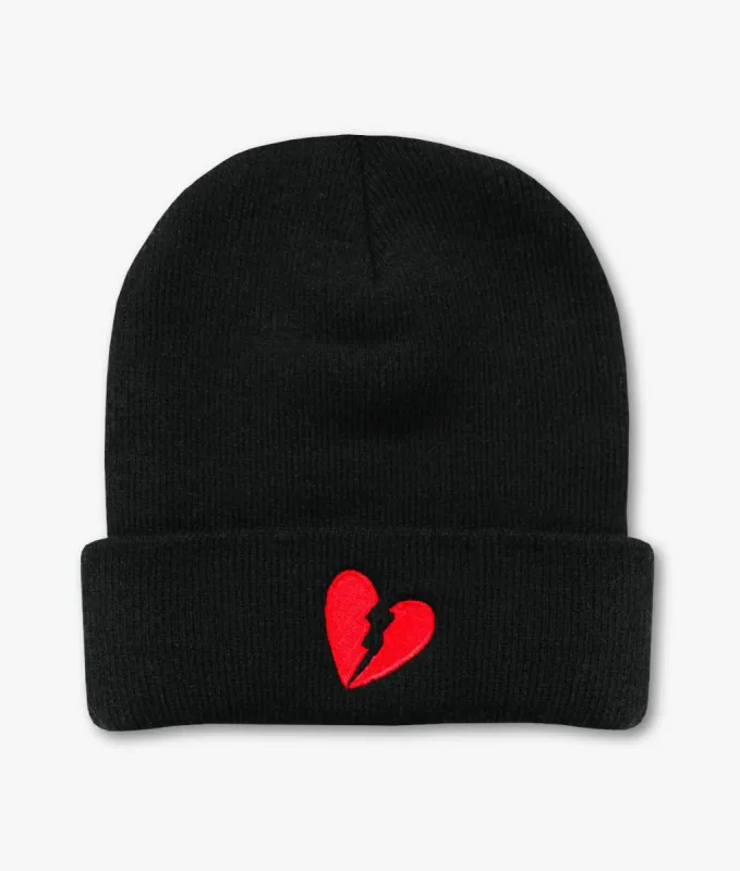 Broken Heart Embroidered Womens Beanie sold by riot society