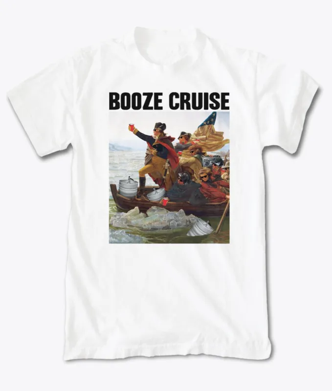 Booze Cruise Mens T-Shirt sold by riot society