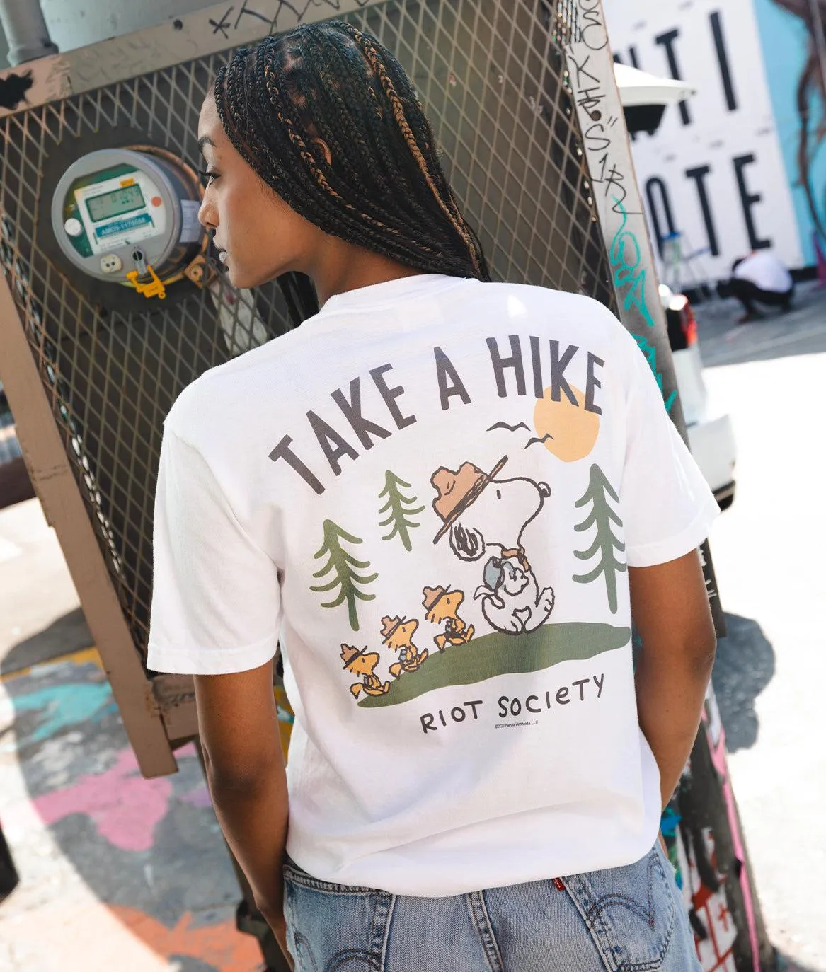 Peanuts Snoopy Take a Hike Boyfriend Tee sold by riot society product image thumbnail 2