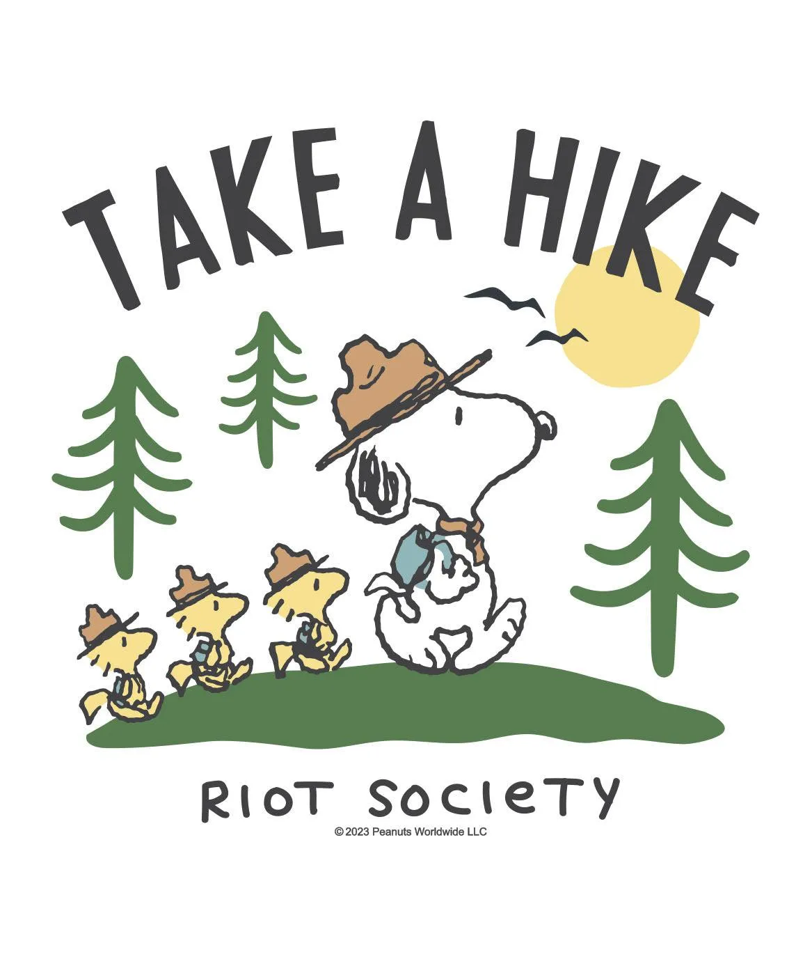 Peanuts Snoopy Take a Hike Boyfriend Tee sold by riot society product image thumbnail 5