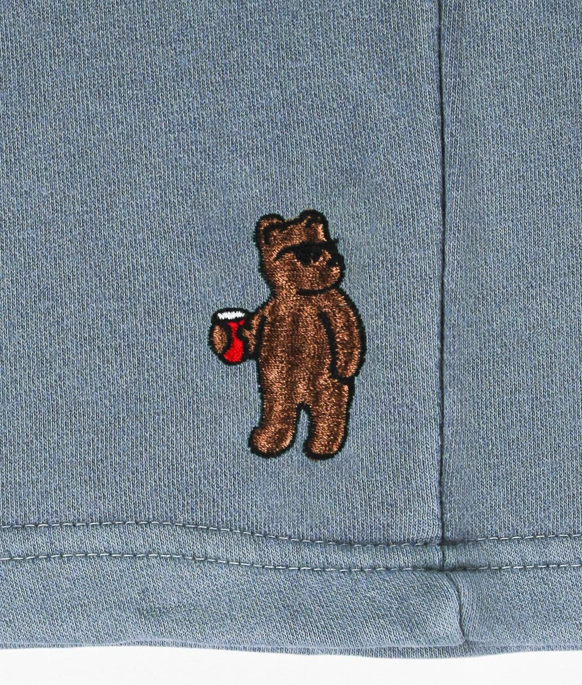 Riot Bear Embroidered Mens Fleece Shorts sold by riot society product image thumbnail 2