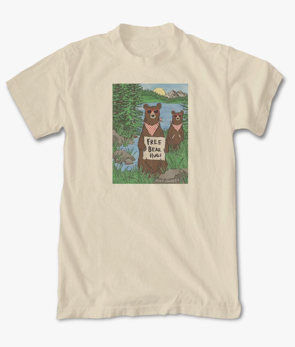 Free Bear Hugs Womens Tee sold by riot society