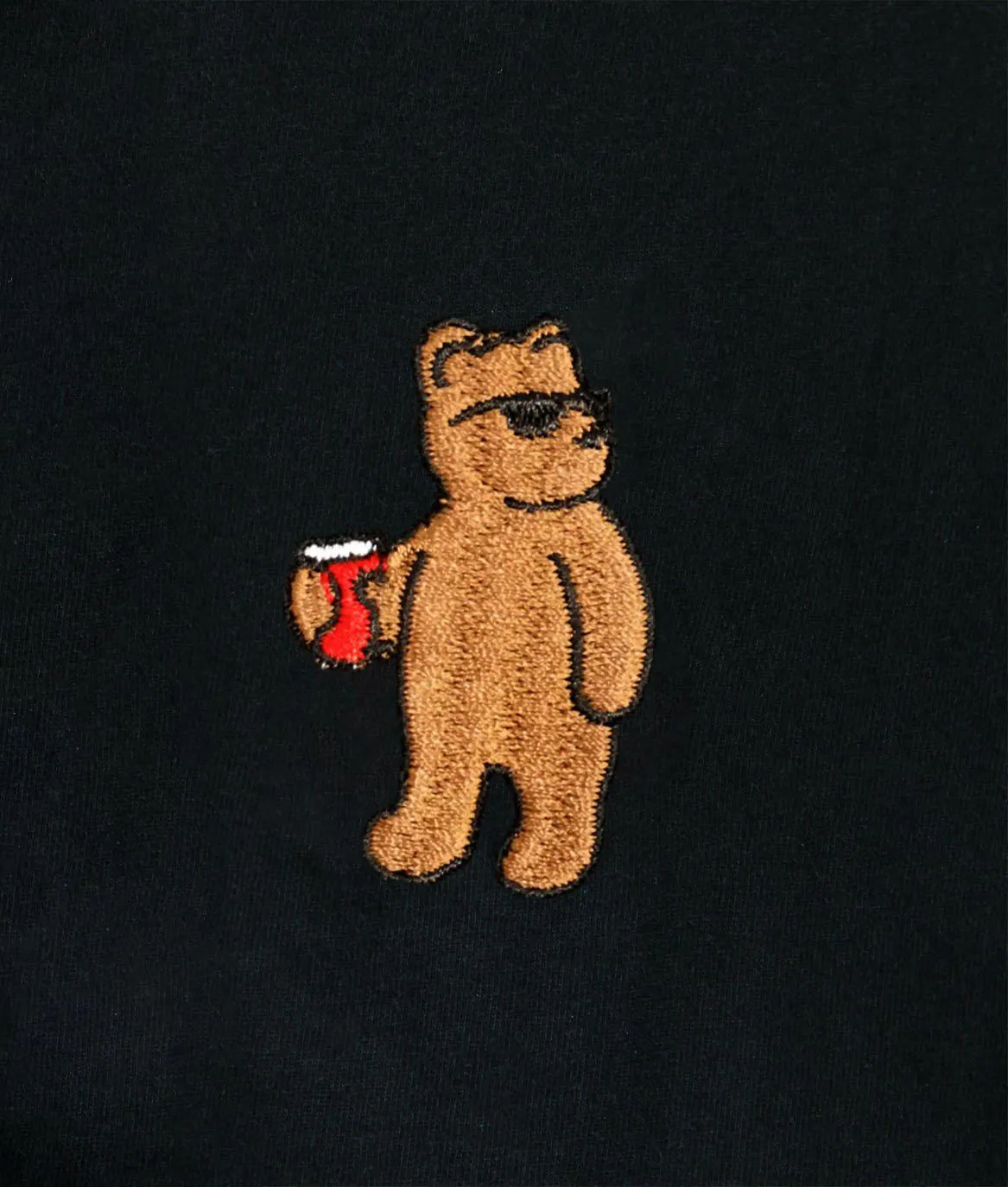 Riot Bear Embroidered Mens T-Shirt sold by riot society product image thumbnail 5