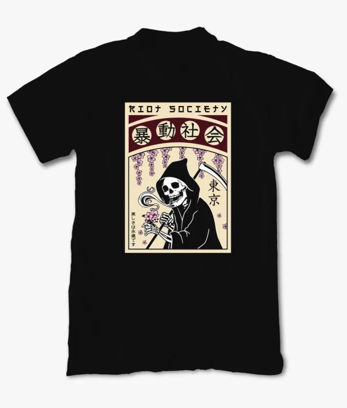 Reaper Flower Garden Boys Tee sold by riot society