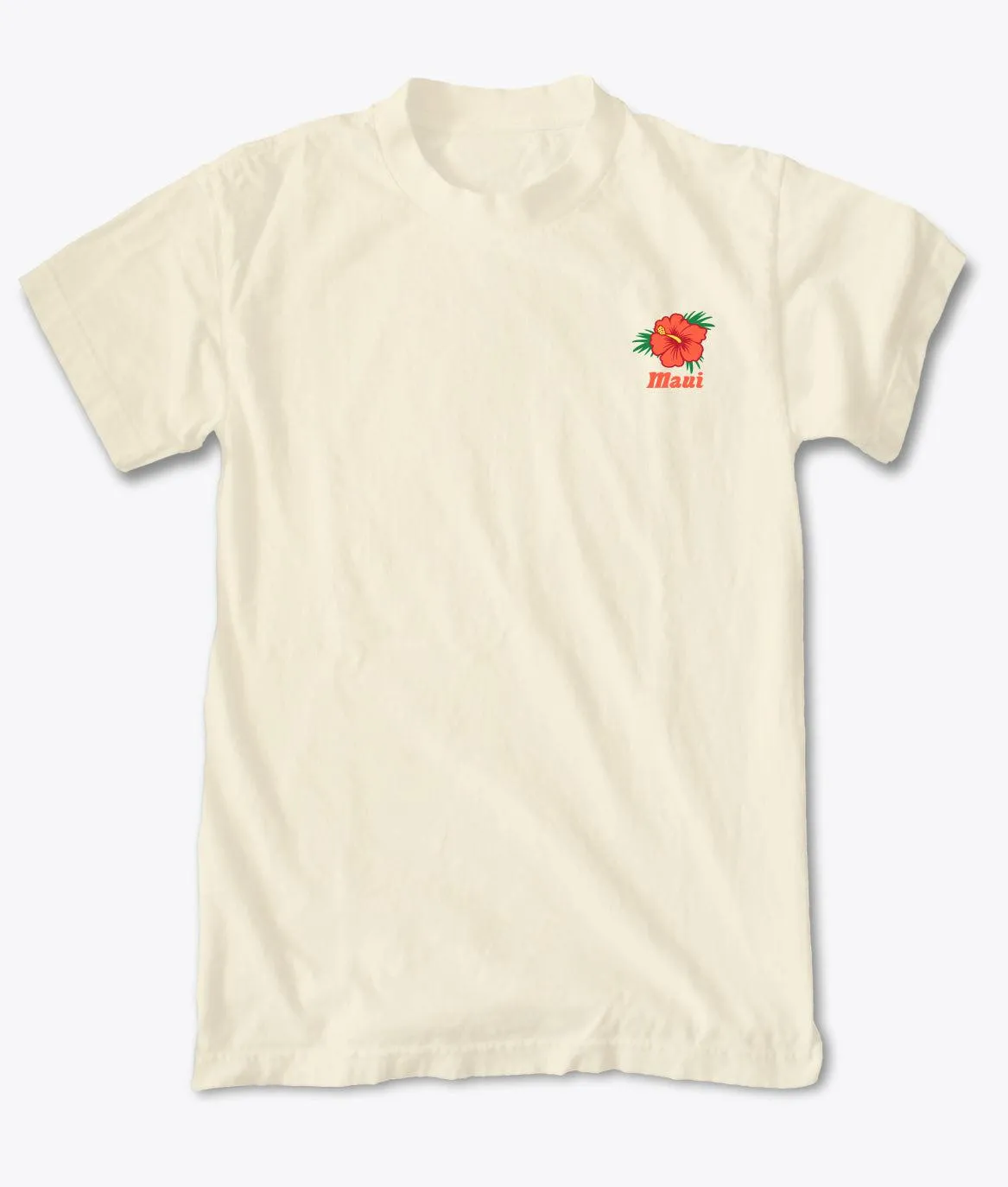 Hibiscus Maui Embroidered Mens T-Shirt sold by riot society product image thumbnail 3