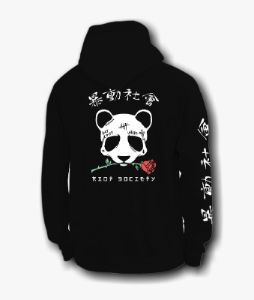Panda Rose Skull Tattoo Mens Hoodie sold by riot society