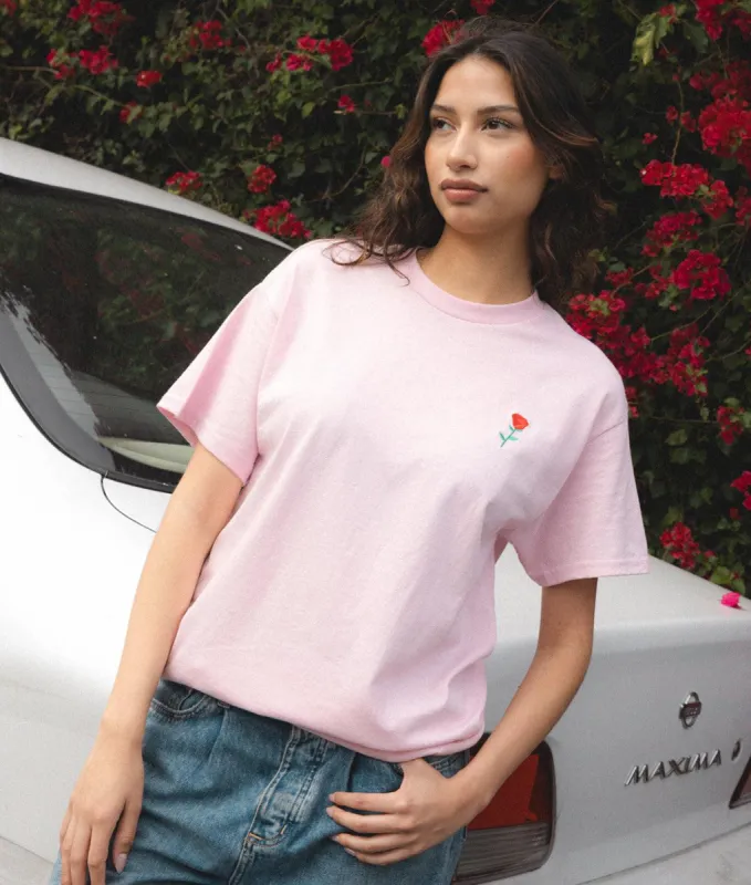 Rose Embroidered Womens Tee sold by riot society