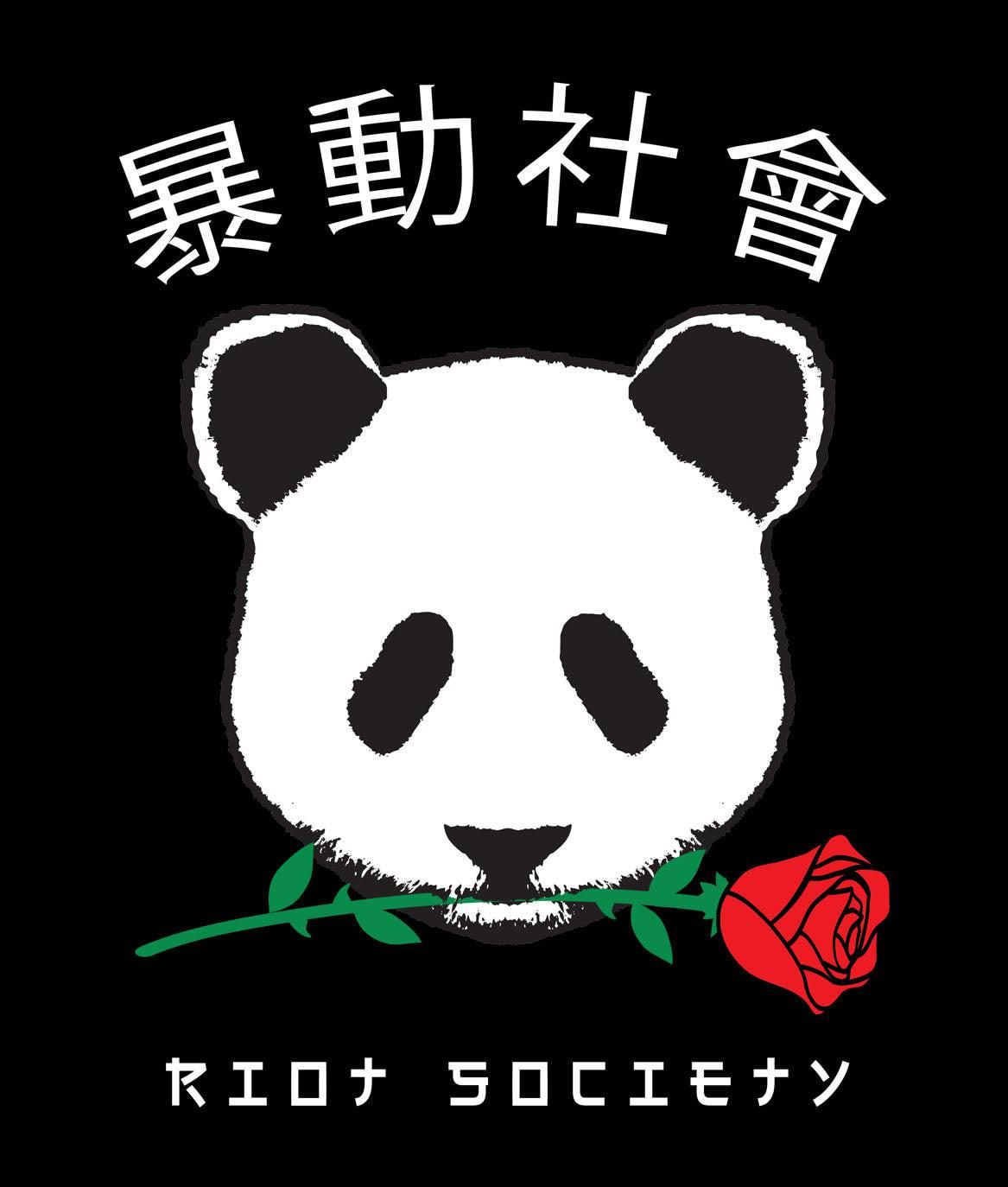 Panda Rose Womens Tee sold by riot society product image thumbnail 3