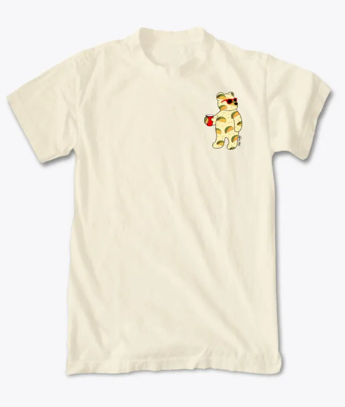 Taco Bear Mens T-Shirt made by riot society