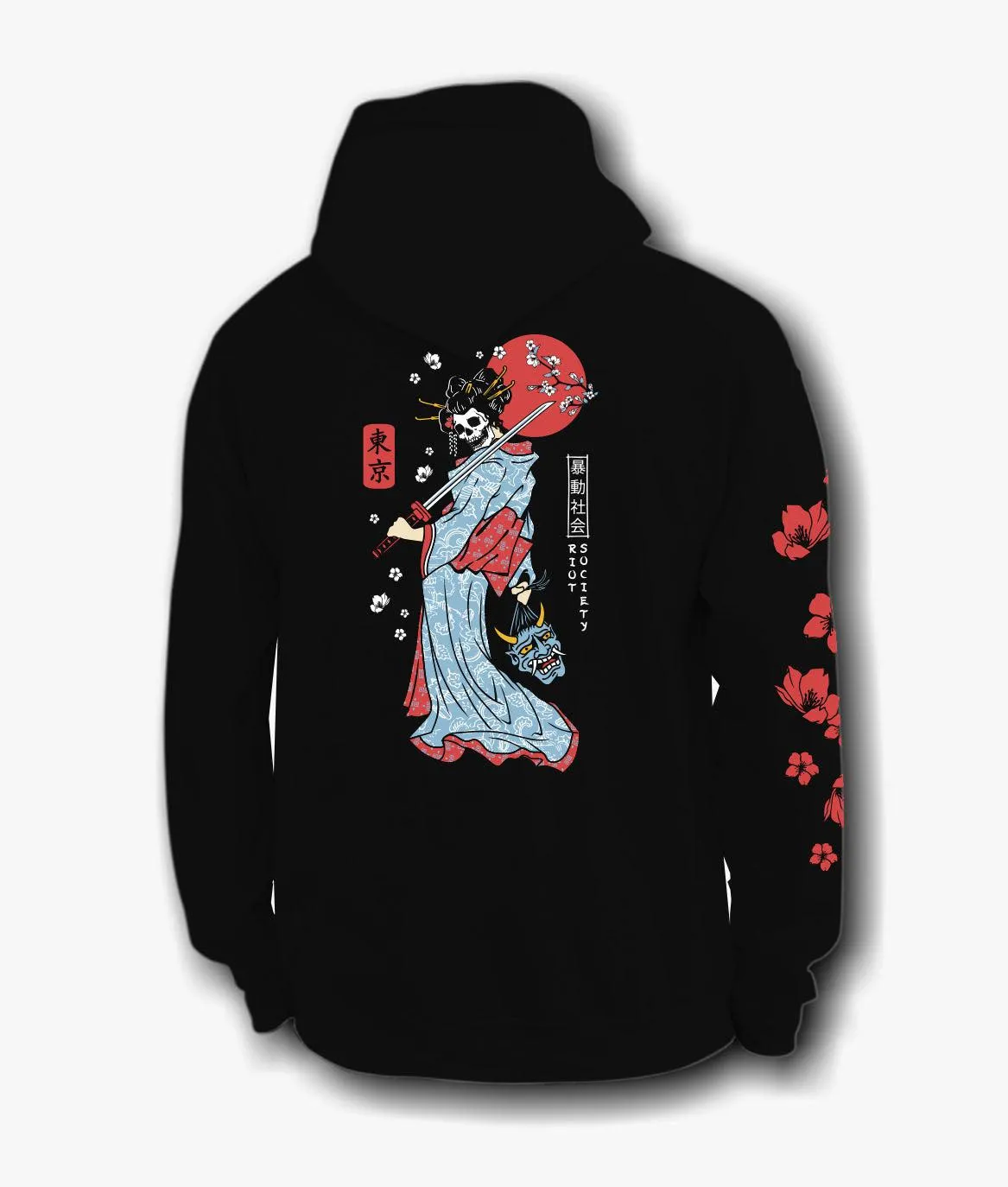 Geisha Samurai Mens Hoodie sold by riot society