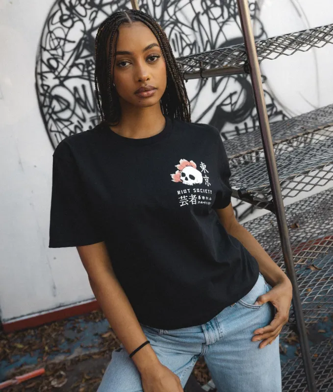 Geisha Face Off 2.0 Womens Tee sold by riot society