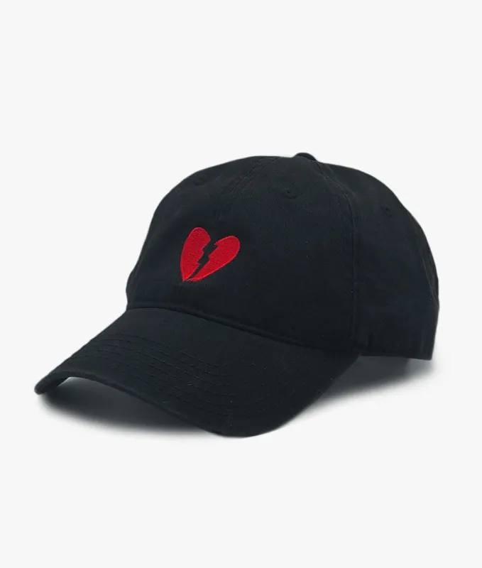 Broken Heart Embroidered Womens Dad Hat sold by riot society