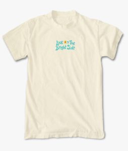 Look on the Bright Side Embroidered Mens T-Shirt sold by riot society