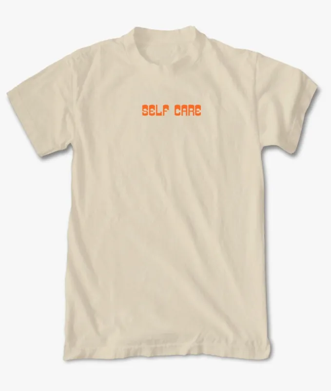 Self Care Embroidered Mens T-Shirt sold by riot society
