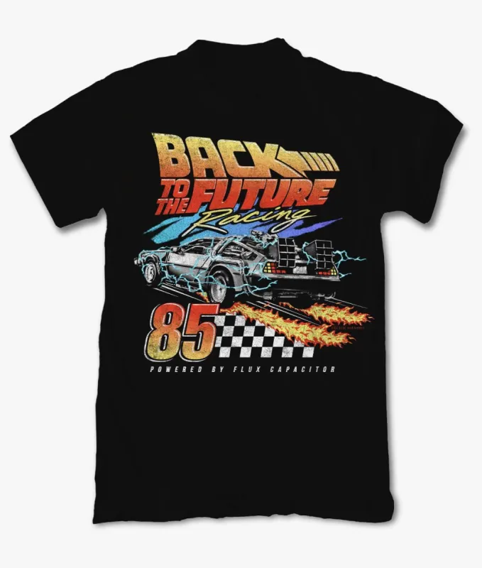 Back to the Future Racing Womens Tee sold by riot society