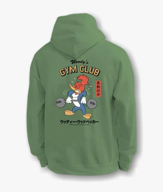 Woody Woodpecker's Gym Club Mens Hoodie sold by riot society