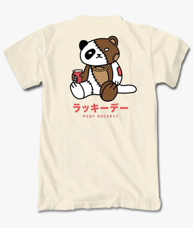 Sugee Kanji Panda Bear Teddy Womens Tee sold by riot society