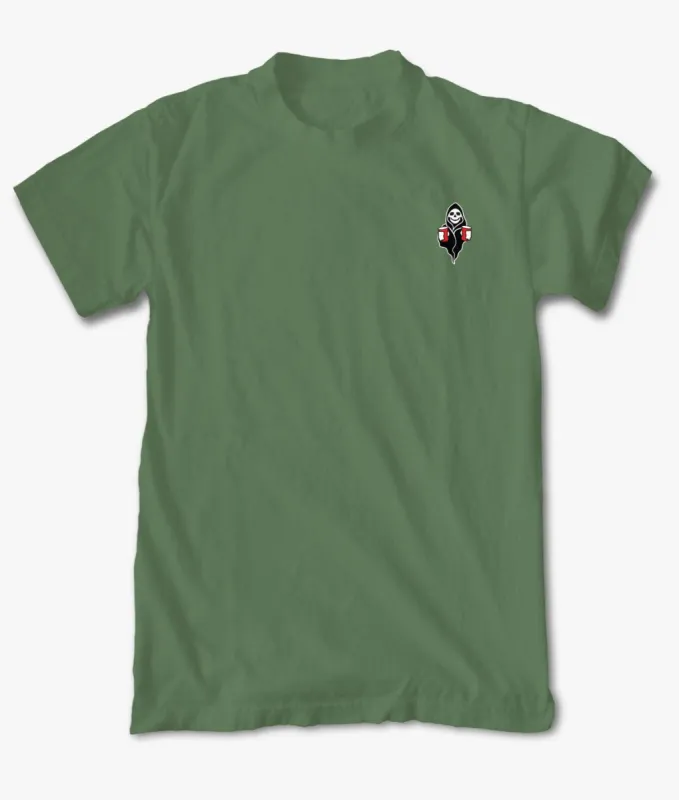 Double Red Cup Reaper Embroidered Womens Tee sold by riot society