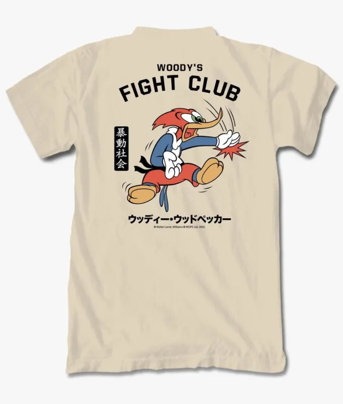Woody Woodpecker's Fight Club Karate Womens Tee sold by riot society