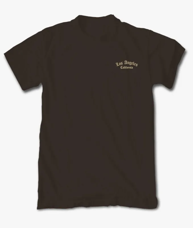 Los Angeles Embroidered Womens Tee sold by riot society