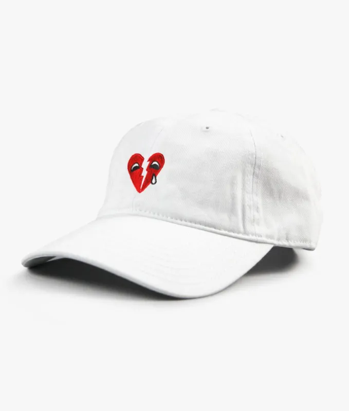 Broken Heart Tears Embroidered Womens Dad Hat sold by riot society