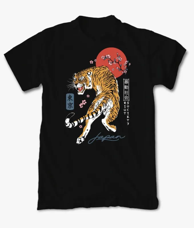 Tiger Blossom Boys Tee sold by riot society